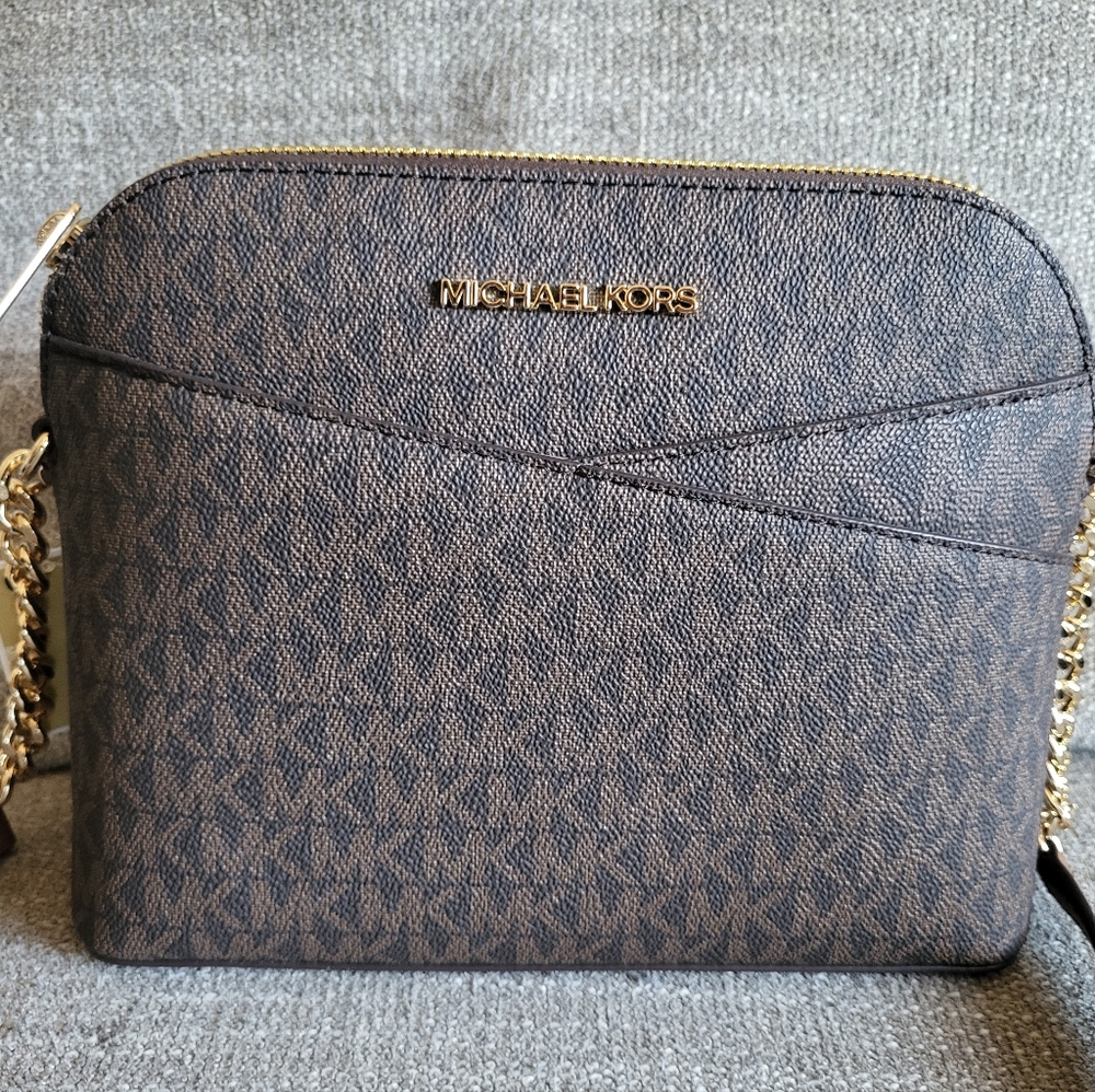 Authentic Michael Kors Dome Crossbody Purse